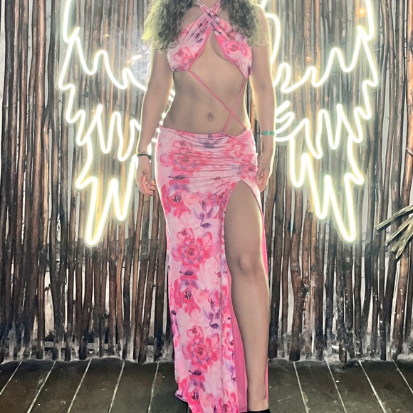 I AM GIA FLORAL DRESS MAXI - Picture 2 of 2